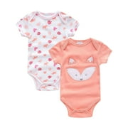 LMTODLFG Baby Boy Clothes Summer Cartoon Short Sleeve Jumpsuit Summer Kids Clothes Baby Clothes for Girls Baby Boy Clothes 0-3 Months 3-6 Months